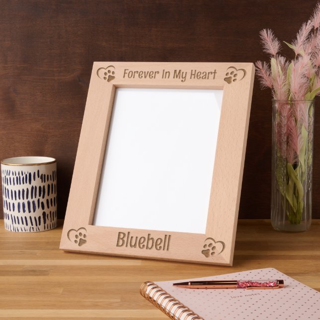Forever In My Heart Pet Memorial Engraved Frames (Left)