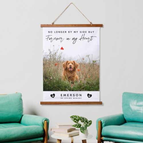 Forever in My Heart Photo Pet Memorial Hanging Tapestry