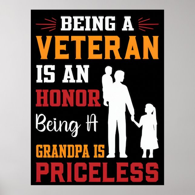 Forever in Our Debt—Happy Veterans Day Poster (Front)