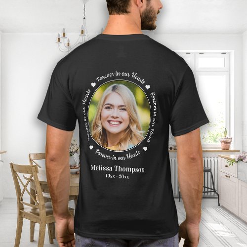 Forever in our Heart Personalized Picture Memorial T_Shirt