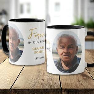 Forever In Our Hearts  2 Photo Memorial Keepsake Mug