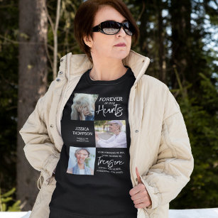 Forever in our Hearts 3 Photo Collage Funeral Sweatshirt