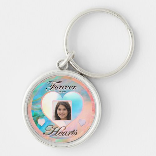 Forever in Our Hearts Add Photo Keychain