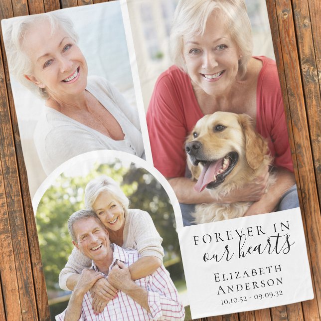Forever in Our Hearts Arch Sympathy  Fleece Blanket (Creator Uploaded)