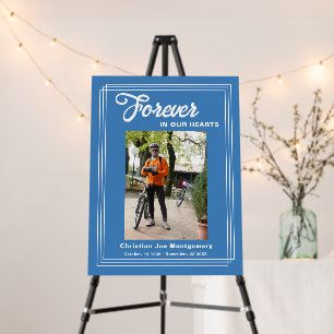 Forever in our Hearts Blue photo Foam Board