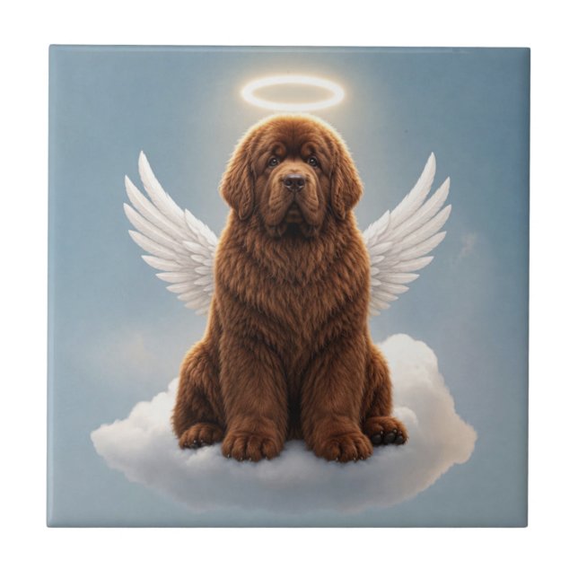Forever in Our Hearts (brown) Ceramic Tile (Front)