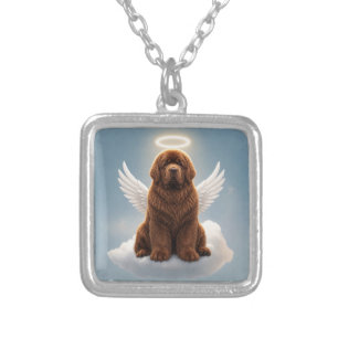 Forever in Our Hearts (brown) Silver Plated Necklace