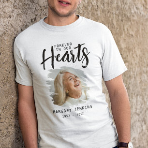 Forever In Our Hearts   Brushed Photo Effect Tri-Blend Shirt