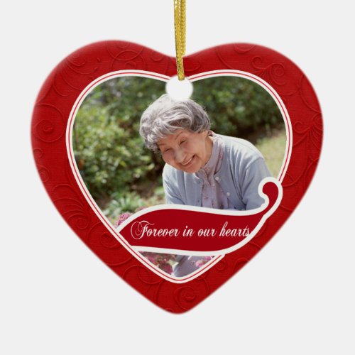 Forever in our Hearts Christmas Ceramic Ornament