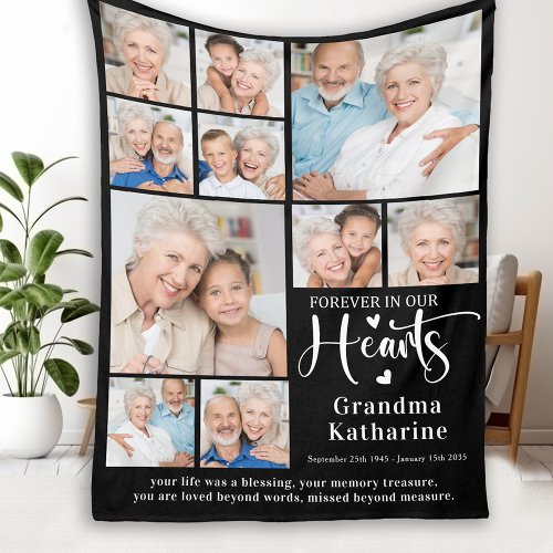 Forever in our Hearts Custom 10 Pictures Memorial 