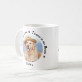 Forever in our Hearts Custom 2 Photo Pet Memorial Coffee Mug (Front Left)