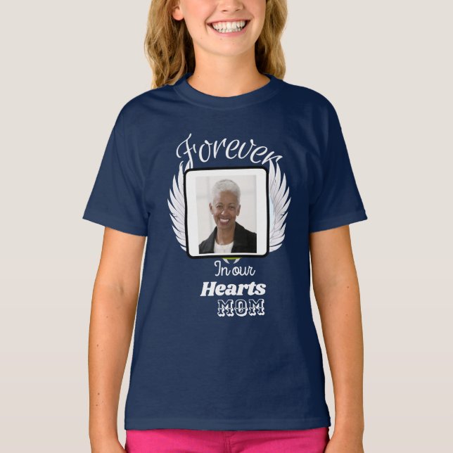 Forever in our hearts , custom memorial    T-Shirt (Front)