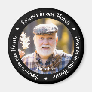 Forever in our Hearts Custom Photo Memorial Magnet