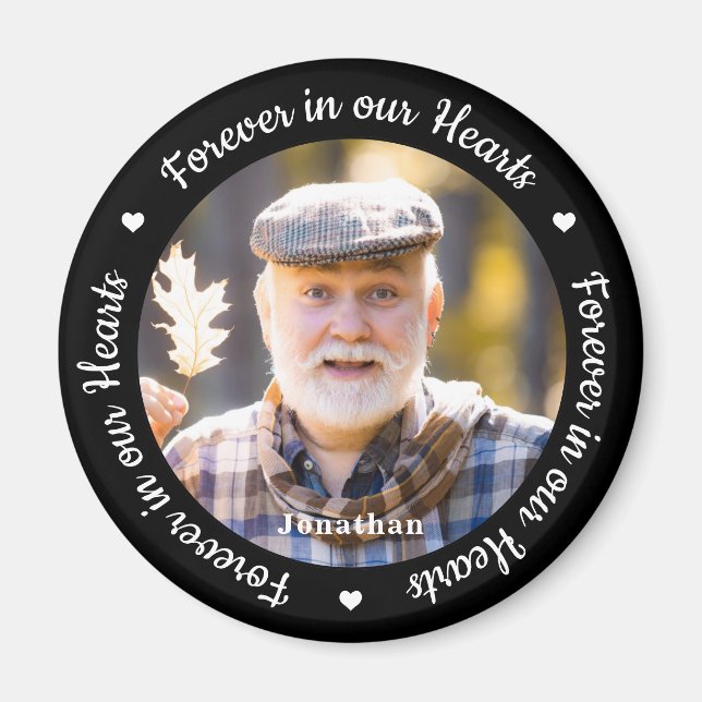 Forever in our Hearts Custom Photo Memorial   Magnet (Front)