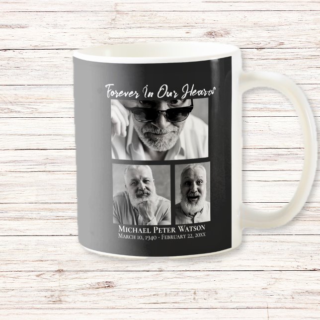Forever in our Hearts Dad Grandpa Memorial Coffee Mug (Forever in our Hearts Dad Grandpa Memorial Coffee Mug)