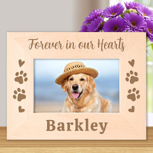Forever in our Hearts - Dog Cat Pet Memorial Engraved Frames