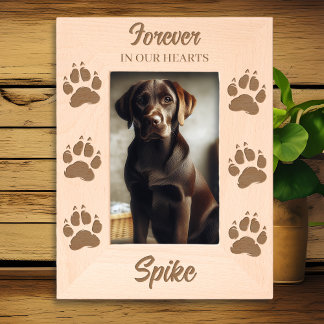Forever in Our Hearts | Dog Memorial  Engraved Frames