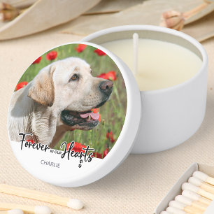 Forever in our Hearts - Dog Photo Pet Memorial Mini Candle Favors