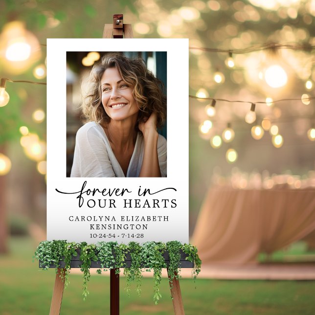 Forever in Our Hearts Elegant Funeral Memorial Foam Board (Forever in Our Hearts Elegant Funeral Memorial Foam Board)