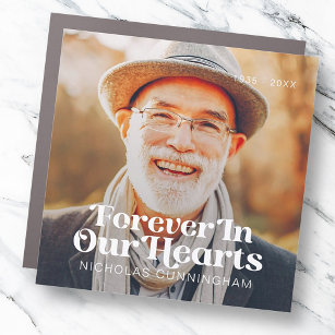 Forever In Our Hearts Elegant Photo Memorial Car Magnet