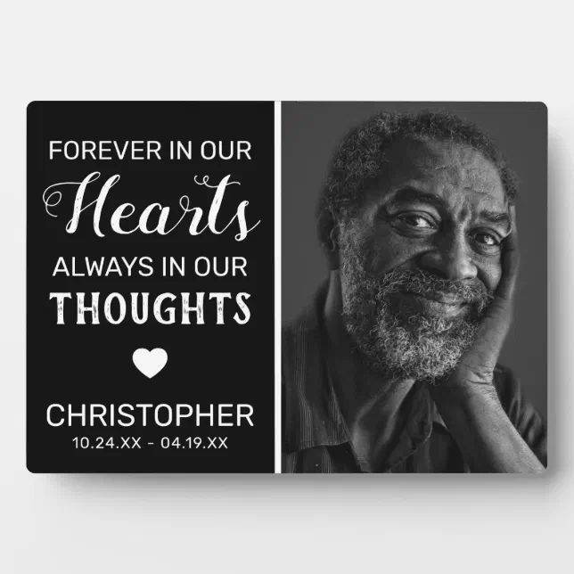 Forever In Our Hearts | Family Memorial Plaque | Zazzle