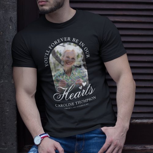 Forever in our Hearts Funeral Photo Arch T_Shirt