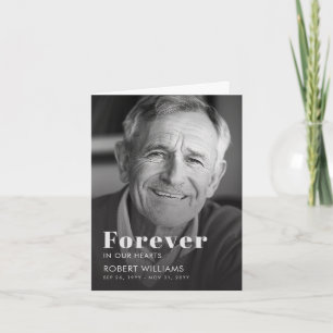 Forever In Our Hearts Funeral Photo Program