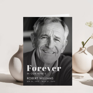 Forever In Our Hearts Funeral Photo Program