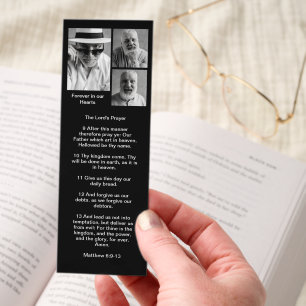 Forever in our Hearts Grandpa Funeral Memorial Bookmarks