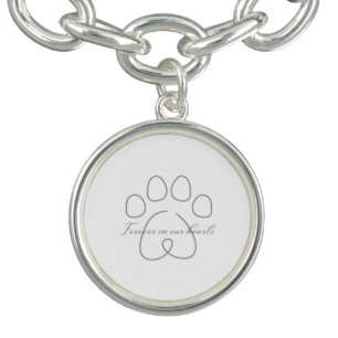 Forever In Our Hearts (Gray Scale) Bracelet