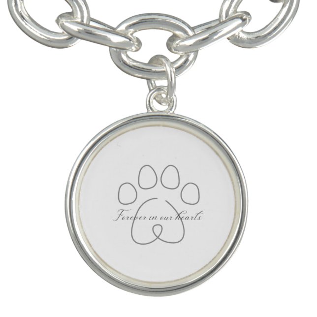 Forever In Our Hearts (Gray Scale) Bracelet (Design)