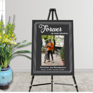 Forever in our Hearts Grey photo Foam Board