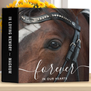Forever in our Hearts Horse Memorial Photo Album 3 Ring Binder