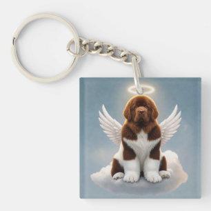 Forever in Our Hearts (LandseerBW) Keychain