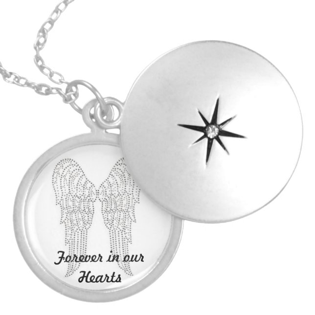 Forever in our Hearts Locket Necklace (Front)