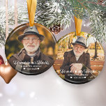 Forever In Our Hearts Memorial 2 Photo Ornament at Zazzle