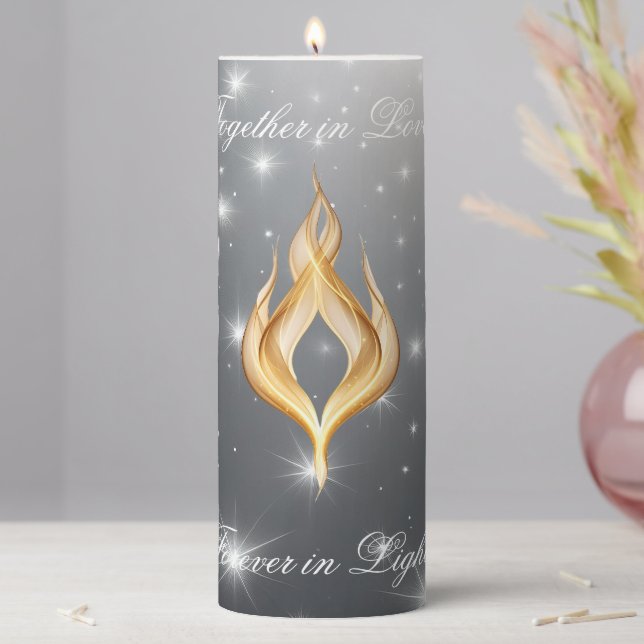 Forever in Our Hearts – Memorial Candle Design (In Situ)