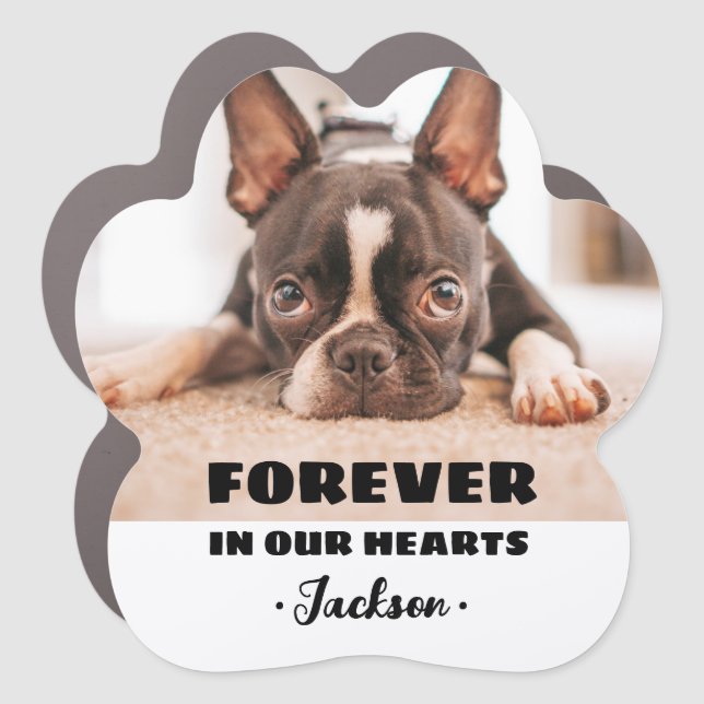 Forever In Our Hearts Memorial Car Magnet (Front)