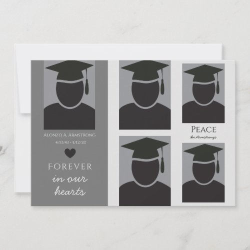 Forever in Our Hearts Memorial Card