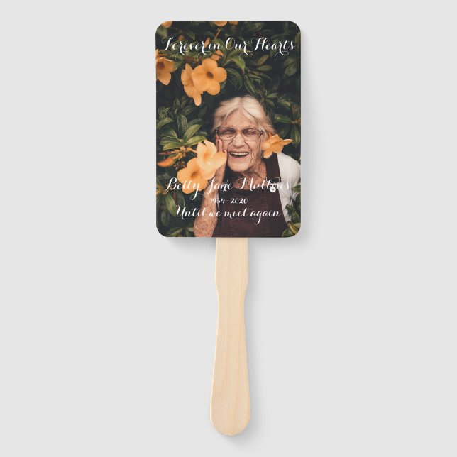 Forever in Our Hearts Memorial Fan (Front)
