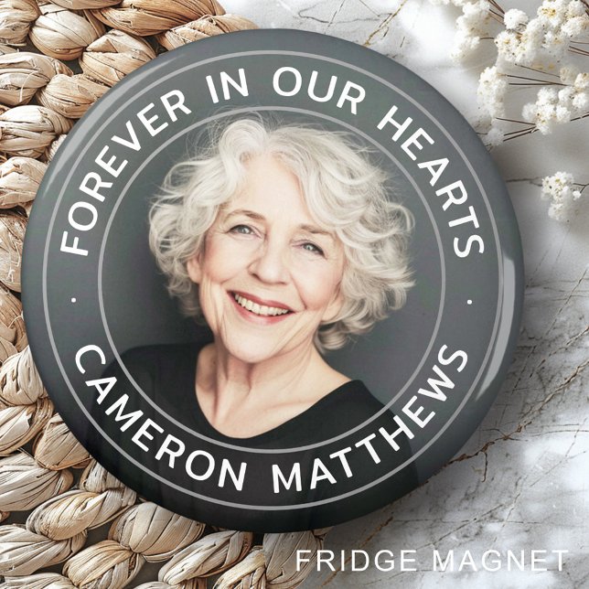 Forever in our hearts memorial full photo magnet (Forever in our hearts memorial full photo magnet)