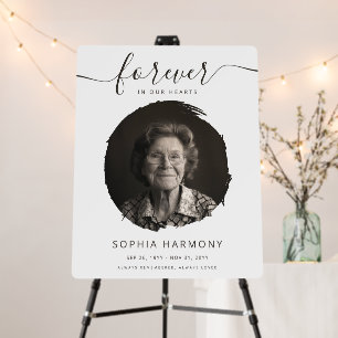 Forever in Our Hearts Memorial Funeral Foam Board