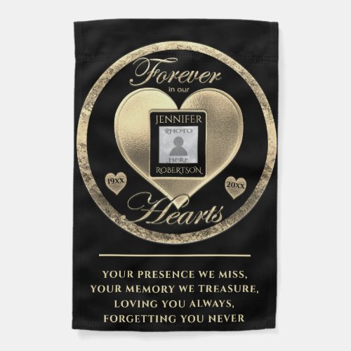 Forever in Our Hearts Memorial Garden Flag