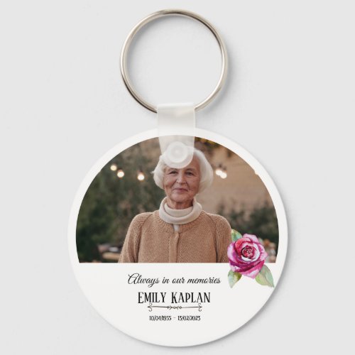 Forever in Our Hearts Memorial Gift Keychain