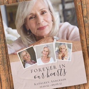 Forever in Our Hearts Memorial Keepsake Fleece Blanket