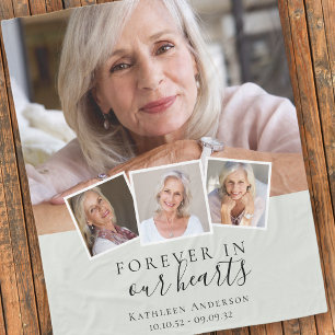 Forever in Our Hearts Memorial Keepsake Fleece Blanket