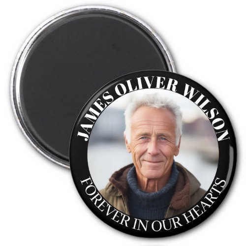 Forever In Our Hearts Memorial Keepsake Photo Magnet