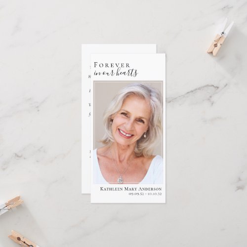 Forever in Our Hearts Memorial Large 8x4 Bookmark