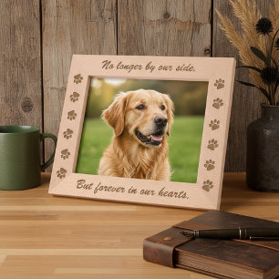 Forever In Our Hearts Memorial Pet Photo Engraved Frames
