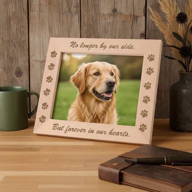 Forever In Our Hearts Memorial Pet Photo Engraved Frames (Forever In Our Hearts Memorial Pet Photo Engraved Frames)